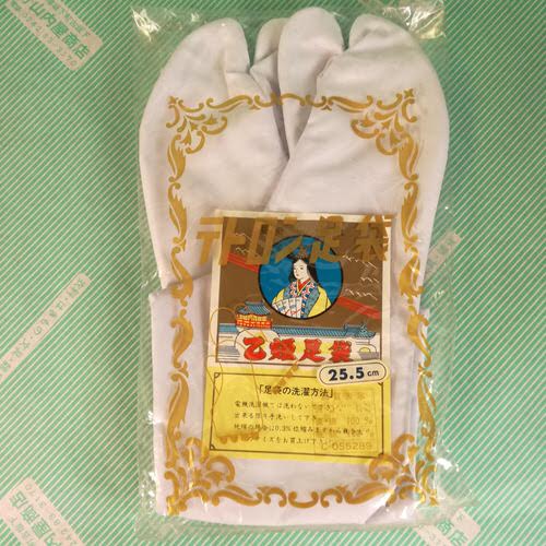【白足袋】テトロン足袋　乙姫足袋　4枚コハゼ　ネル裏