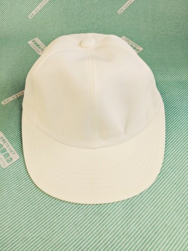 【帽子】野球帽　白 キャップ　つば